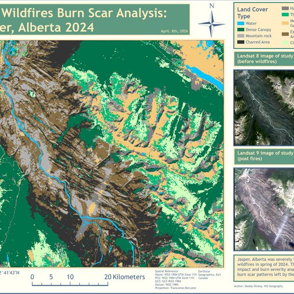 Post Wildfires Burn Scar Analysis: Jasper Alberta 2024
